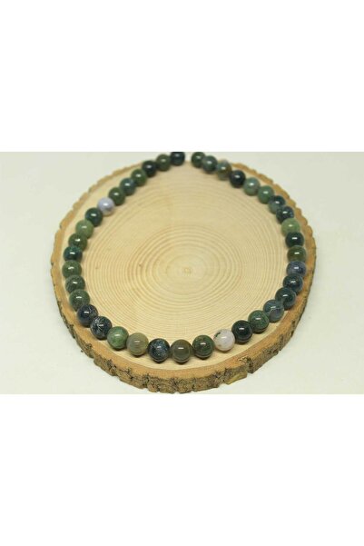 Yasamtohumu 9cm dugačka perla od ahat kamena - 10mm model (23600)