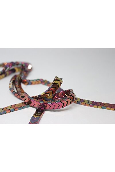 Yasamtohumu 9cm dug lančić od hematitnog kamena - (17375)