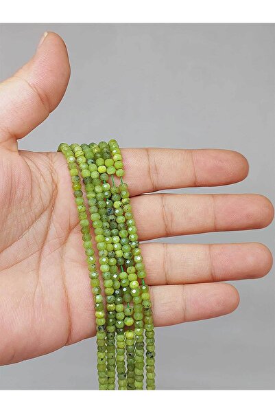 Yasamtohumu سلسلة ربع حجر اليشم - طول 9 سم، 2.5*3.5 ملم (51236)