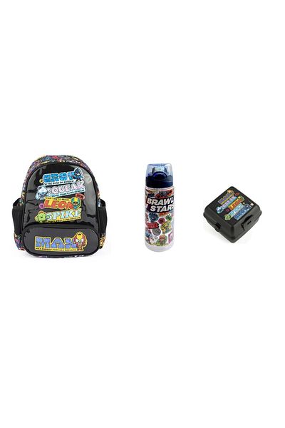 GENC DIJITAL BASKI Brawl Stars - Set de grădiniță cu 4 buzunare (3 bucăți)