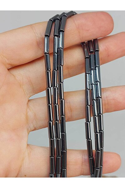 Yasamtohumu 9cm duge perle od hematitnog kamena - 3*9mm (49620)