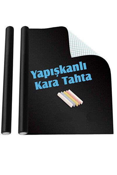 KRİZANTEM Çocuk Odası Kendinden Yapışkanlı Pano Silinebilir Mutfak Kafe Kara ...