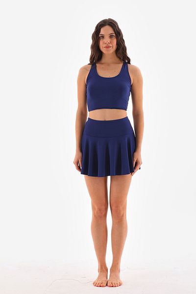 segiza Double Suit Shorts Rock Crop Badeanzug Marineblau