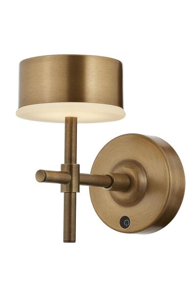 Avonni AP-64005-E Eskitme Kaplama Aplik LED Metal Opal Pleksi H: 20 cm, WxD: ...
