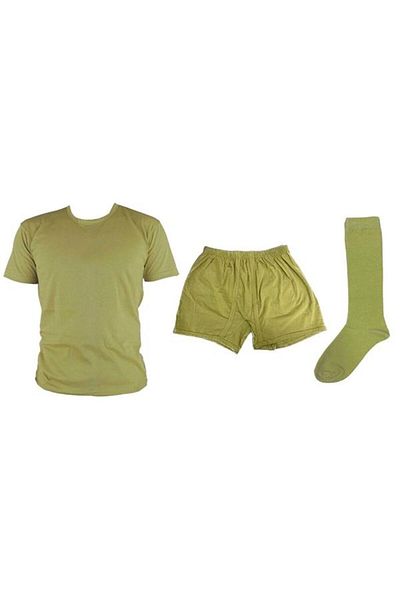 sehergüvenlik Military Don Undershirt Socks Set Single - Novice Soldier Undershirt Boxer