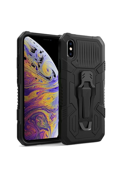 Tekamo Apple iPhone X / XS Uyumlu Zırh Tank Kılıf Yüksek Koruma