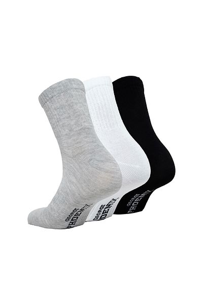 George Phoenix Чорапи Cloud Socks - Дълги спортни чорапи, 3 чифта (ЧЕРНО-БЯЛО-СИВО)