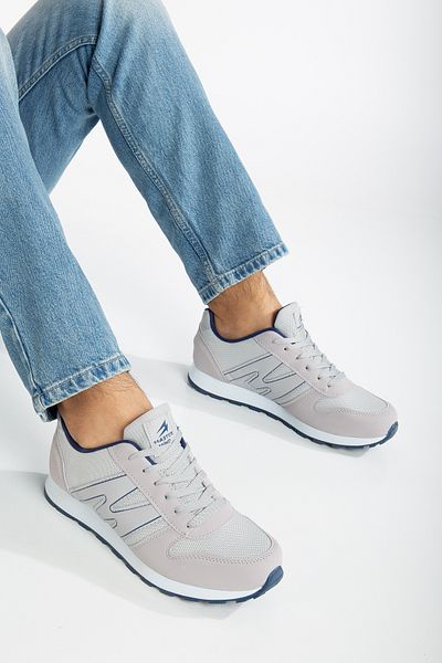 BOUIS Pantofi sport pentru bărbați, albastru bleumarin, cu șireturi, ocazional, confortabili, ușoare, cu talpă moale