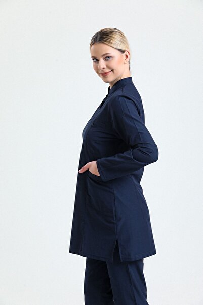 Ehil Doktor/hemsire Forması Likralı Tesettür Üniforma Tek Üst