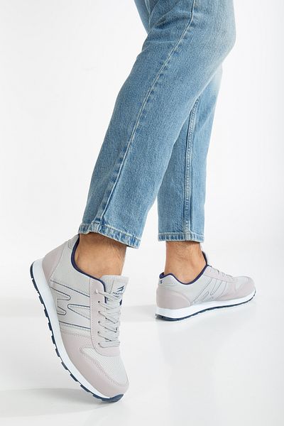 BOUIS Pantofi sport pentru bărbați, albastru bleumarin, cu șireturi, ocazional, confortabili, ușoare, cu talpă moale