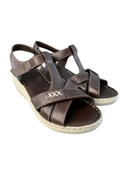 Mammamia D24YS-1375 Kahve Kadın Sandalet