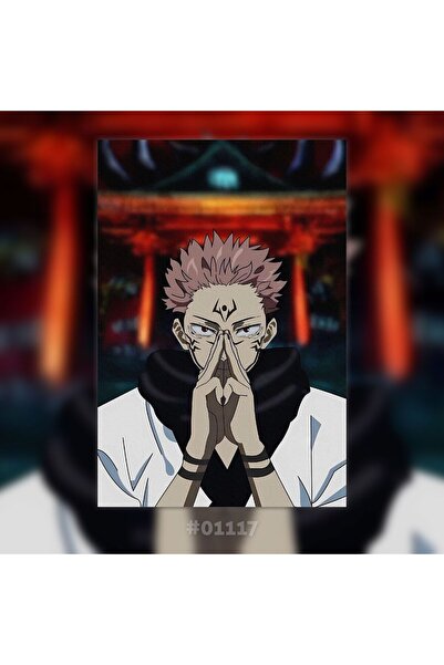 Plexit Jujutsu Kaisen Sukuna Anime Baskılı Ahşap Tablo