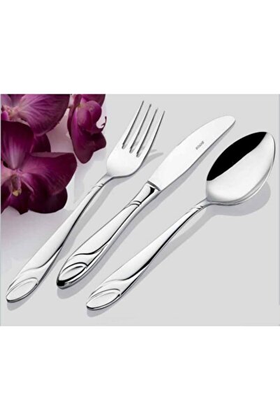 İNTER CELİK Gülistan Model 90 Parça Deri Çantalı Kaşık-çatal-bıçak Takımı