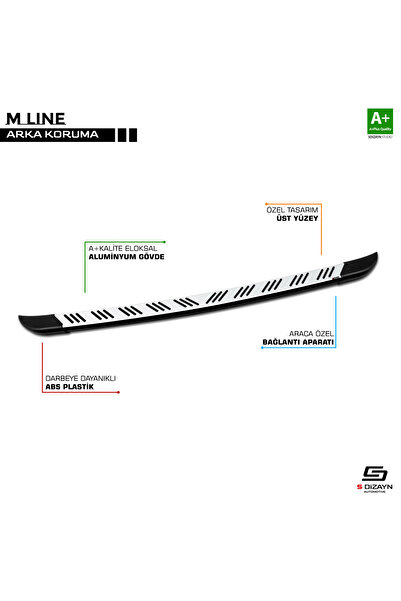 S Dizayn S-dizayn Ford Courier M-line Gri Arka Koruma 2014-2022