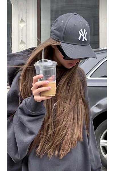 MSA Unisex Beyzbol Ny Şapka Füme-beyaz