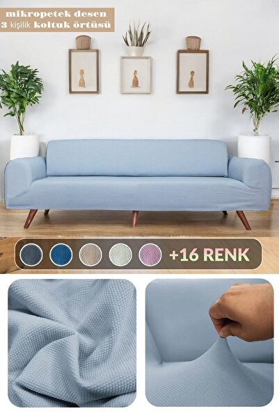 BTF HOME Husa scaun lavabila rezistenta la pete pentru 3 persoane - prietenoa...