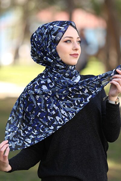 Stella Γυναικείο Μπλε Άγριο Λεοπάρ Σάλι