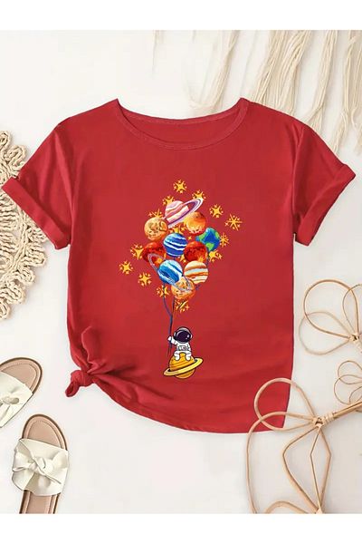 DAXİS Sportwear Company Σετ με 2 εμπριμέ μπλουζάκια με λαιμόκοψη για αγόρια και κορίτσια