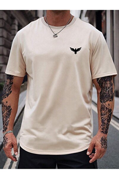 MODAVİBE Tricou pentru bărbați mărime mare - Imprimat și Modalbe