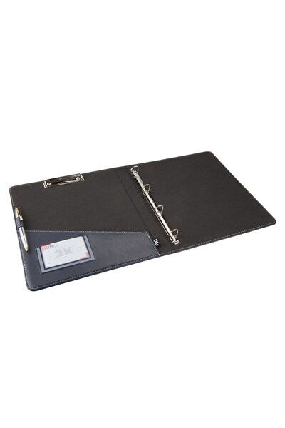 2K Paperwork Presentation Promotion Firm Folder Secretarial A4 250 Sheet Capacity Ring Binder File Vegan 26,5X3