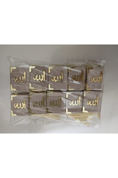 Emir Kitabevi Kadife Kaplı Mini Kuranı Kerim Krem Renk 10 Lu Paket