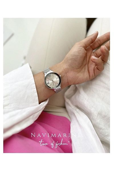 Navimarine Silver Color Women's Wristwatch