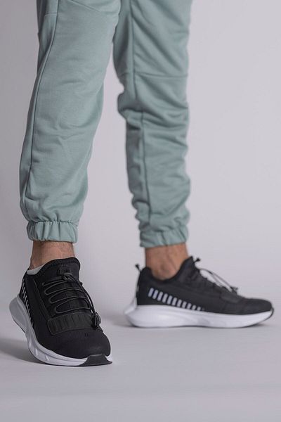 Riccon Μαύρο Λευκό Unisex Sneaker 0012865