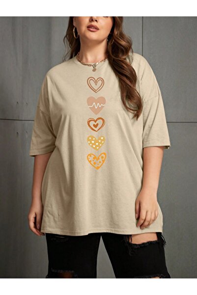 MODAVİBE Tricou de damă cu imprimeu inimă