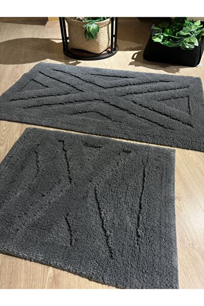 MaVaux Camellia 60x100 см і 50x60 см Набір з 2 ванних килимків з натуральної бавовни