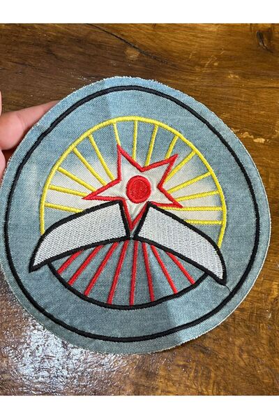 Gönülden Tasarım 19 CM Denim amblem izvezen aplikacijom