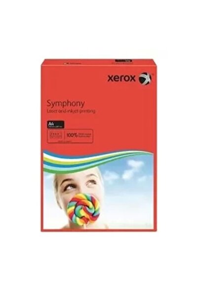 Xerox Renkli Fotokopi Kağıdı Symphony 500 Lü A4 80 Gr Kırmızı 3R93954 / Xerox