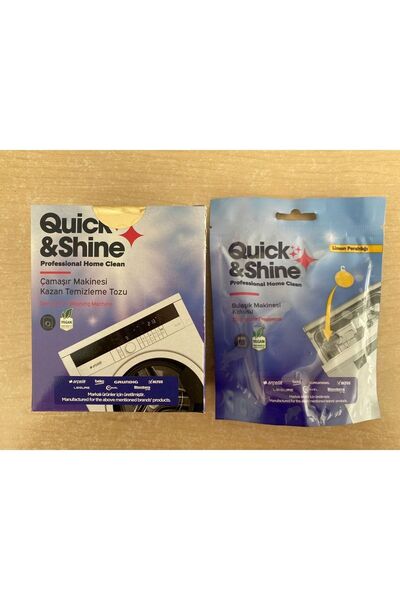Quick&Shine 2'li Kazan Temizleme Tozu Ve Bulaşık Makinesi Kokusu
