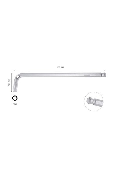 CETA FORM 8 Mm L Topbaş Allen (ALYAN) Key
