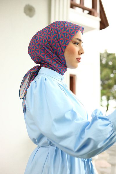 Silk Home Thin Cotton Floral PattErn Soft Scarf HEadscarf