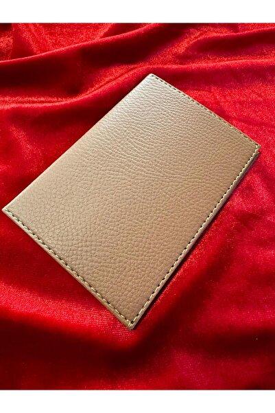 ATTA PAZARLAMA Kahverengi Deri Baskı Dikişli Ruhsat Kabı,kılıfı, Ruhsatlık, C...