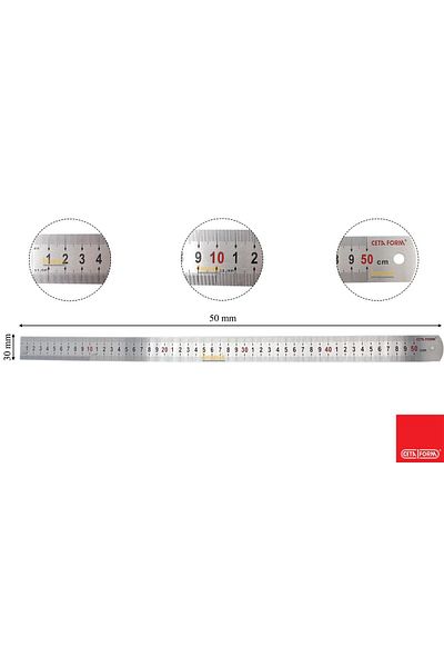 CETA FORM Steel Ruler 50 Cm P15-050