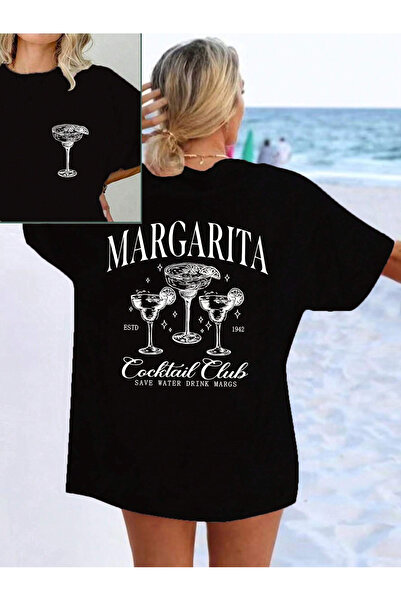 Jose Clothing Tricou oversize imprimat din bumbac organic