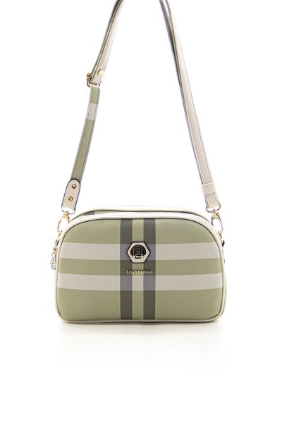 Silver Polo A.Yeşil - Kemik SP745 Жіноча сумка через плече