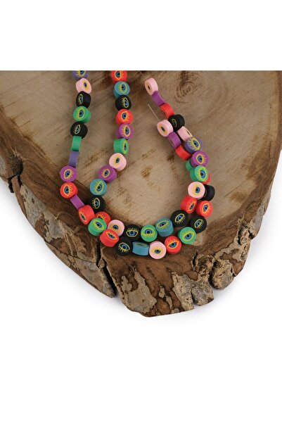 Prestij Boncuk Mărgele Fimo din argilă polimerică model ochi de 10 mm - 40 buc