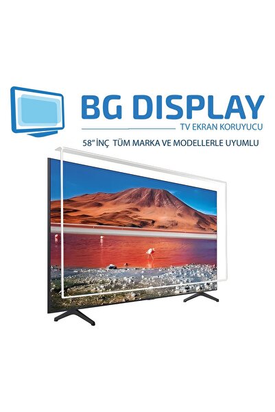 BG Display Toshiba 58" inç 146 Ekran Uyumlu Tv Ekran Koruyucu Led, Oled, Qled...