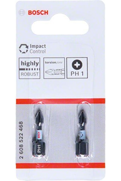 Bosch Aksesuarlar Bosch Impact Bits Uç Ph1 X 25 Mm 2'li 2608522468