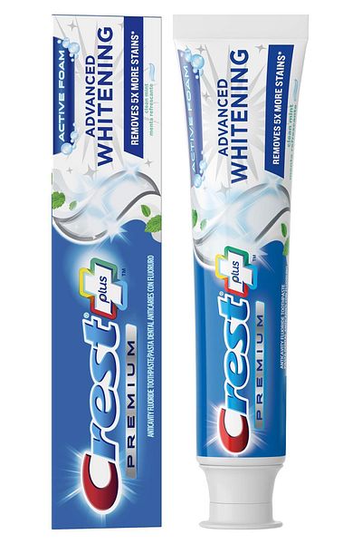 CREST 204Gr Model Premium Plus Active Foam - Advanced White Toothpaste