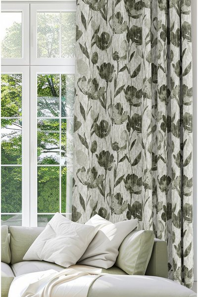 CANİLA Cortina de fundal imprimată digitală o singură aripă 140 X 270 cm cu margini cusute îndoite