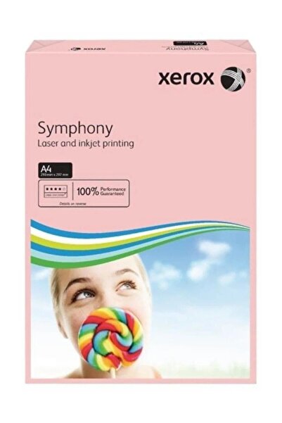 Xerox A4 Symphony - 80 جرام وردي، 1 كرة، 500 ورقة