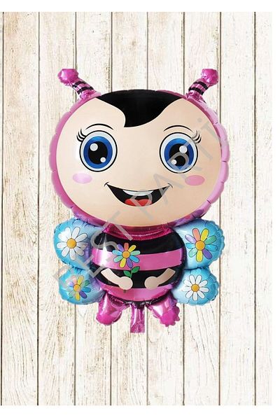 BEST PARTİ DOĞUM GÜNÜ PARTİ SÜSLERİ Bee Yeast Pink Foil Balloon