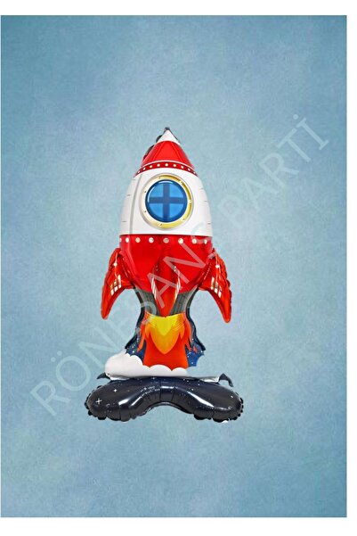 Generic Brand Space Standing Rocket Foil Balloon