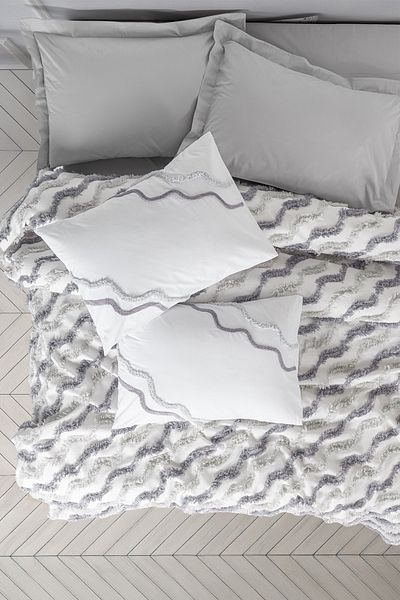 Cotton Box Eldon Gray Bonny Double Pique Set