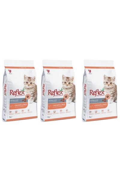Reflex Yavru Kedi Kuru Maması Tavuklu Kitten (3x2 Kg.)