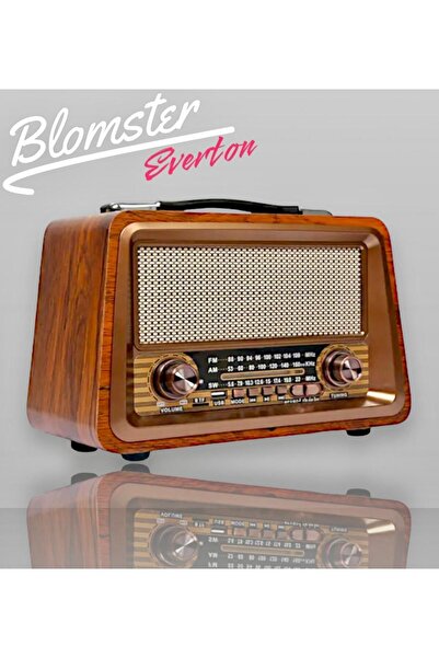 BLOMSTER Everton Rt-810 Nostajık radyo müzik çalar ( buethoot özelikli)