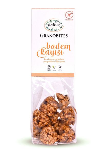 Nature by me Gluten Free Granola Balls with Almond Apricot 45g